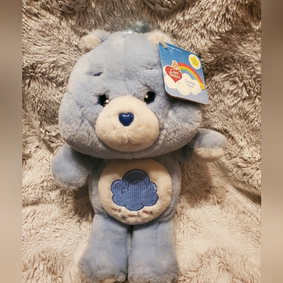 Vintage 13 inch 2002 20th anniversary Carlton Cards Grumpy Bear with Tags - Picture 1 of 13